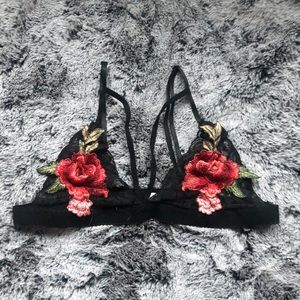 Floral lace bralette